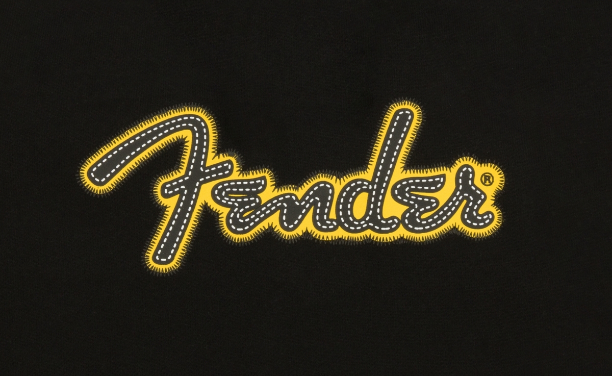Size Color Fender© Yellow Stitch Logo Hoodie Black M Size Color Fender© Yellow Stitch Logo Hoodie Black M