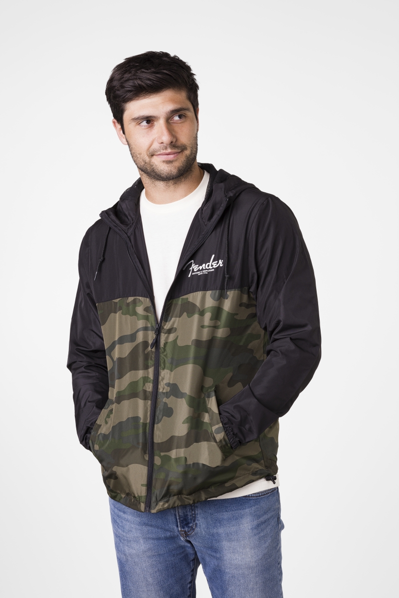 Fender® Camo and Black Windbreaker 