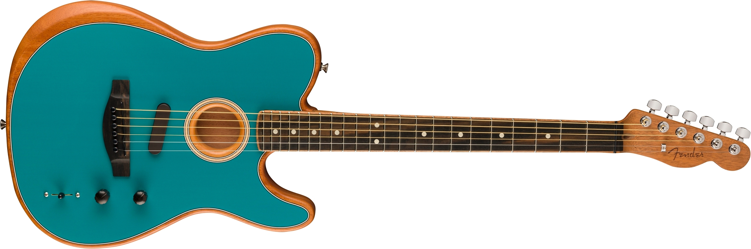 Limited Edition American Acoustasonic® Telecaster®, ChannelBound Neck, Ocean Turquiose