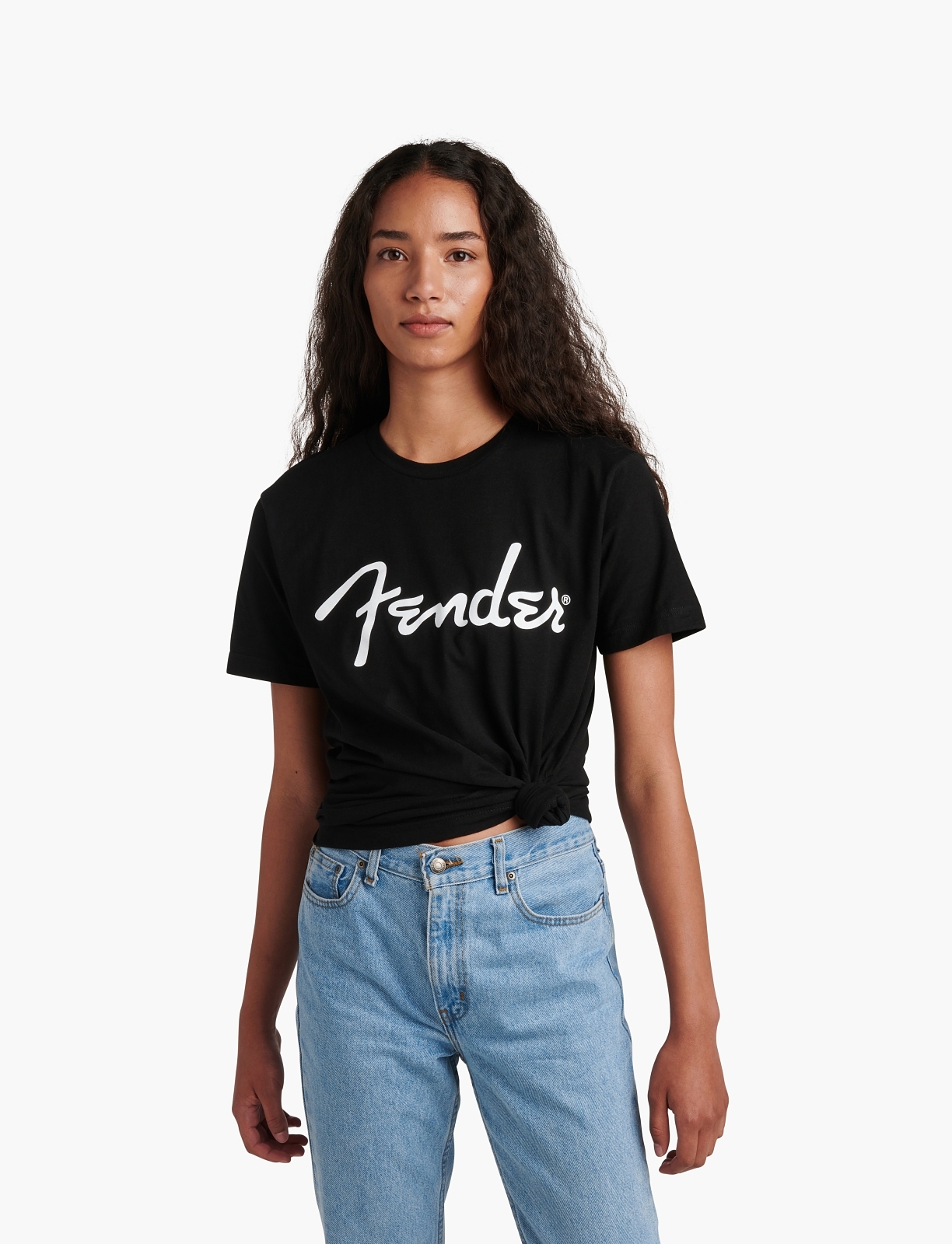 Fender® Spaghetti Logo TShirt Black Lifestyle