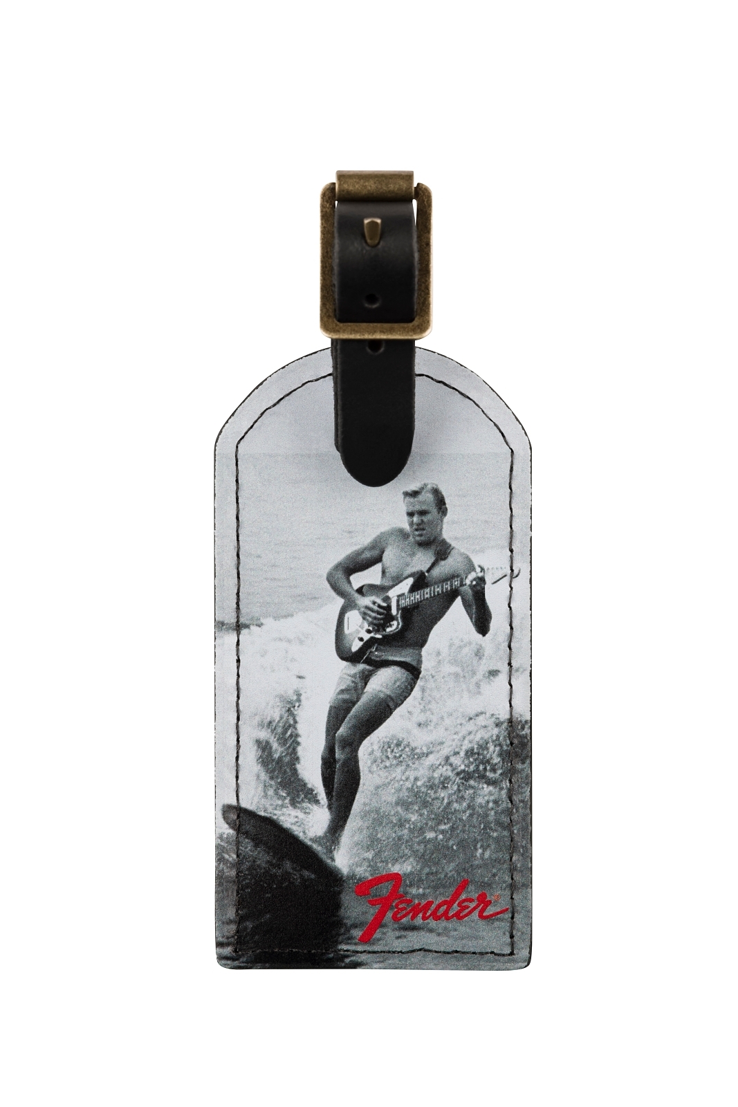 Fender® Vintage Ad Luggage Tag, Surfer Lifestyle