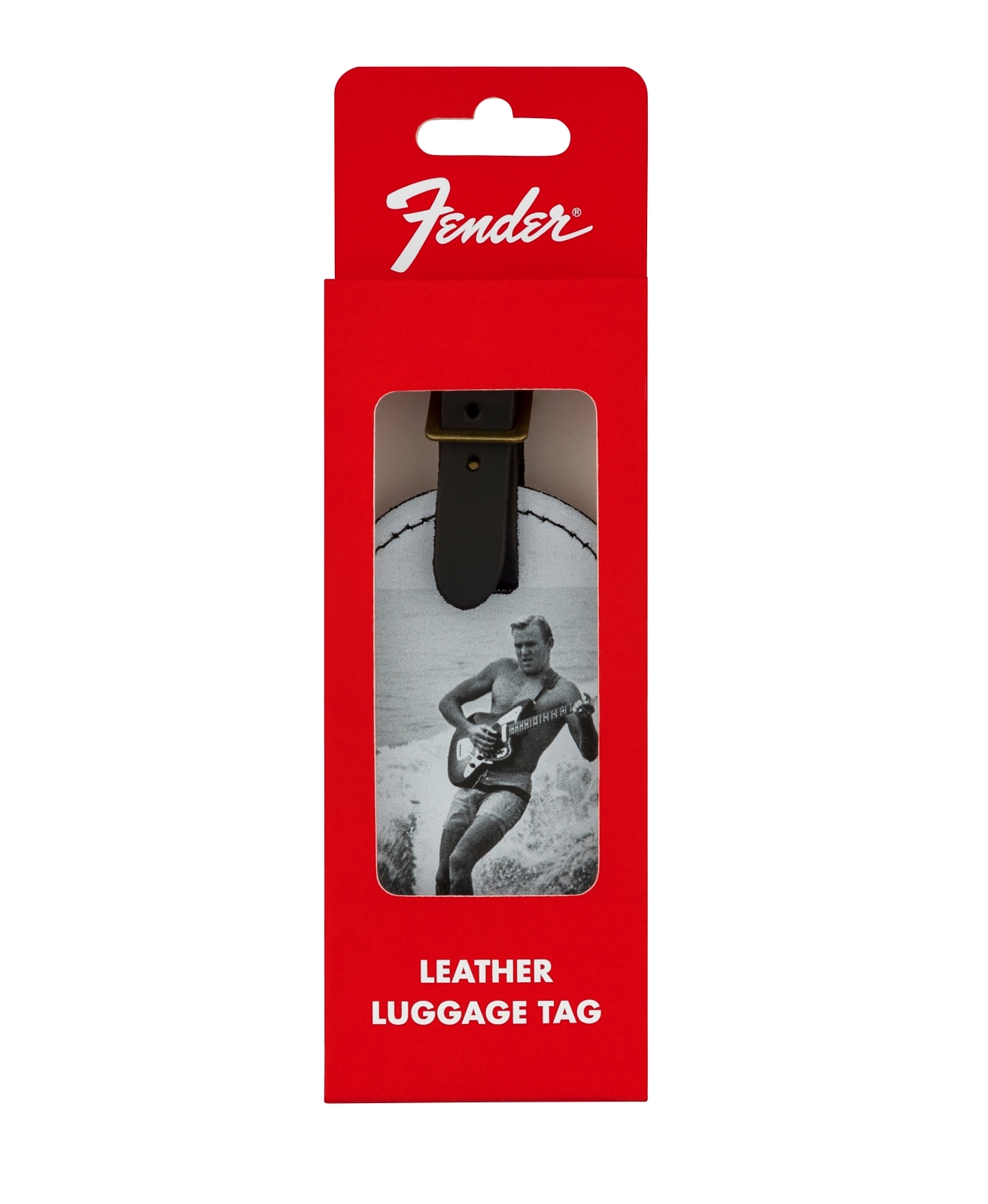 Fender® Vintage Ad Luggage Tag, Surfer Lifestyle