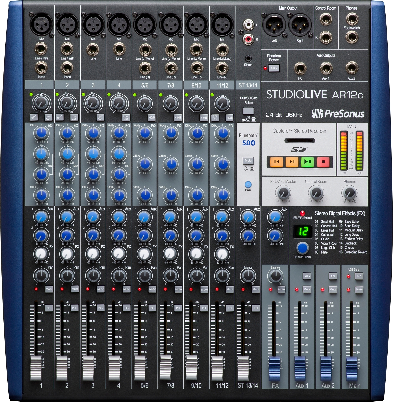 PreSonus® AR12c Analog Mixer | Mixers