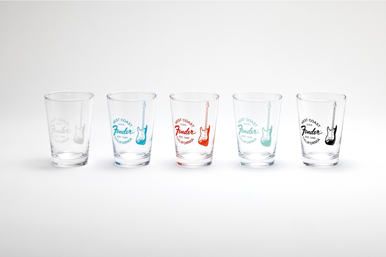 Fender® West Coast Logo Glass Home & Office