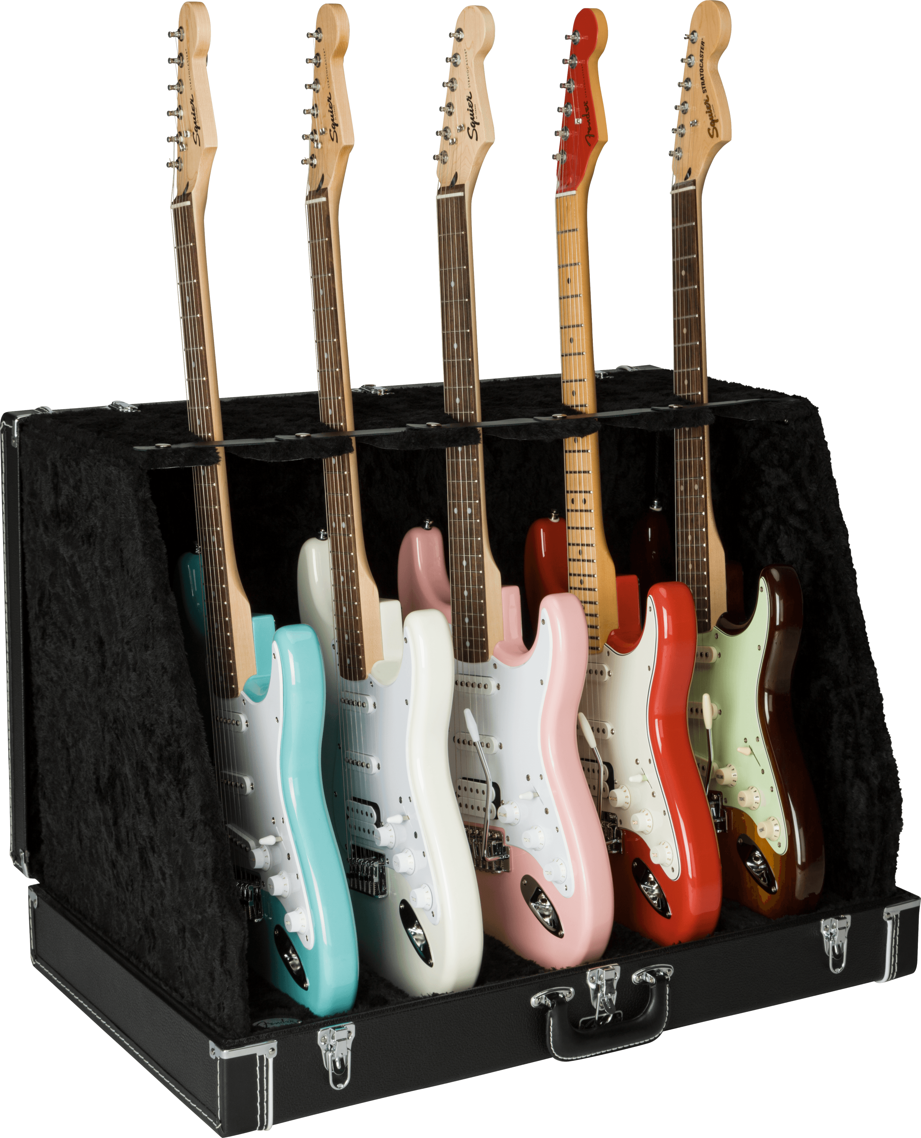 ギターとケースとギタースタンドと本2冊の5点セット Fender® Classic Series Case Stand - 5 Guitar