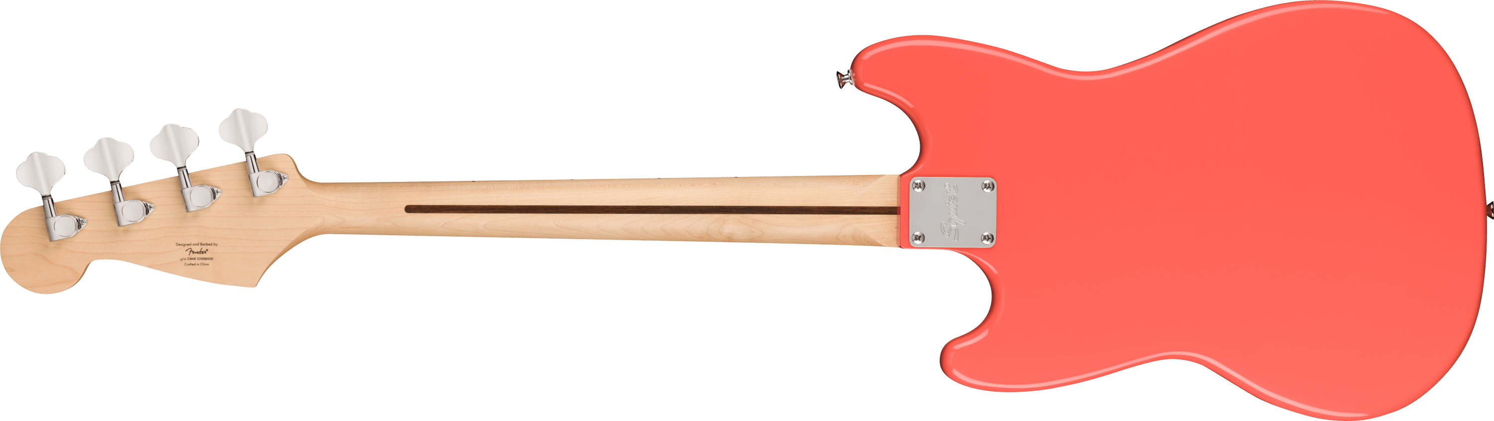 ベース Squier BRONCO BASS EBmod Fender 4 String Bass Guitar, Right, Arctic White (0373802580