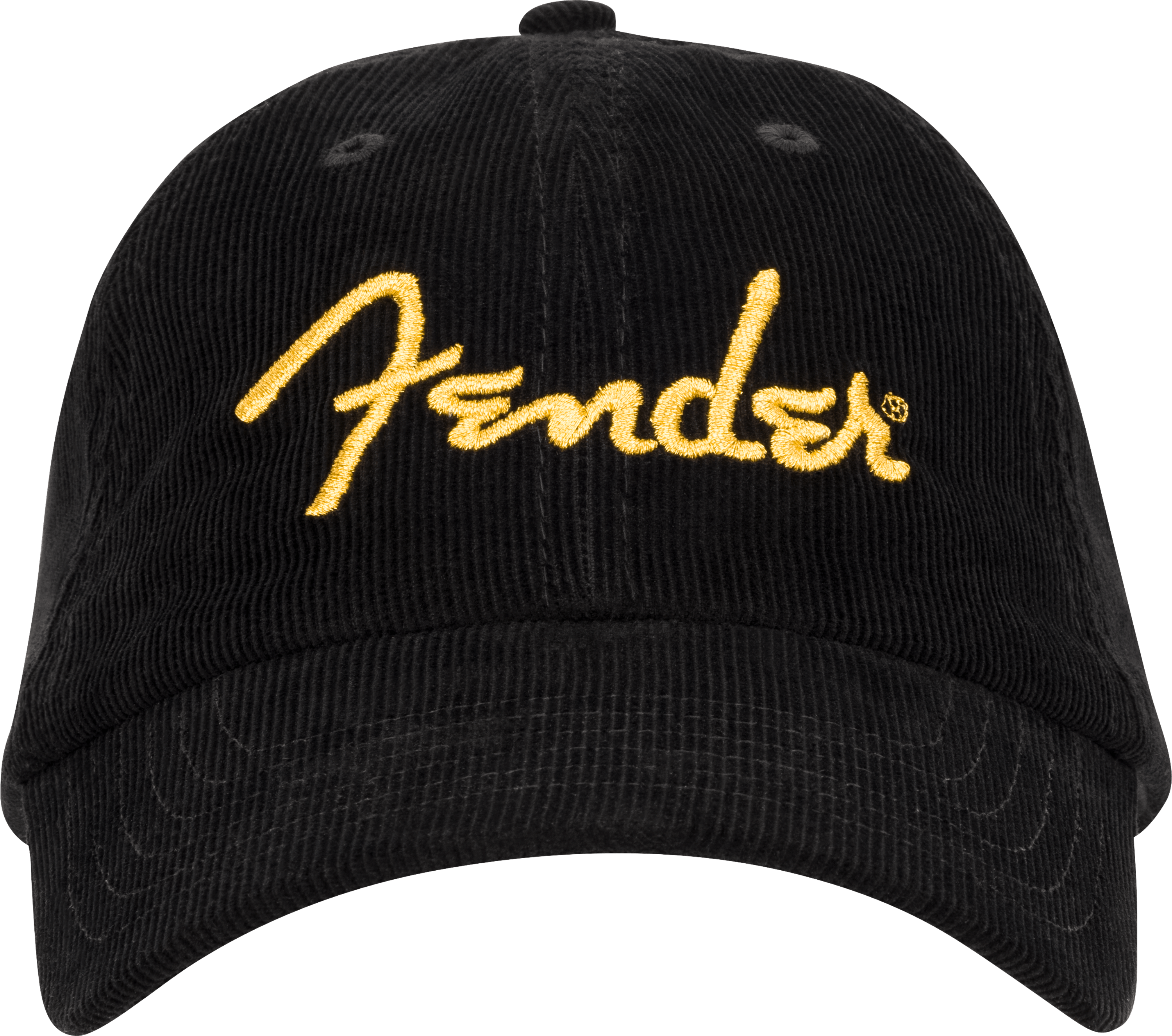 Fender® Gold Spaghetti Logo Corduroy Baseball Hat