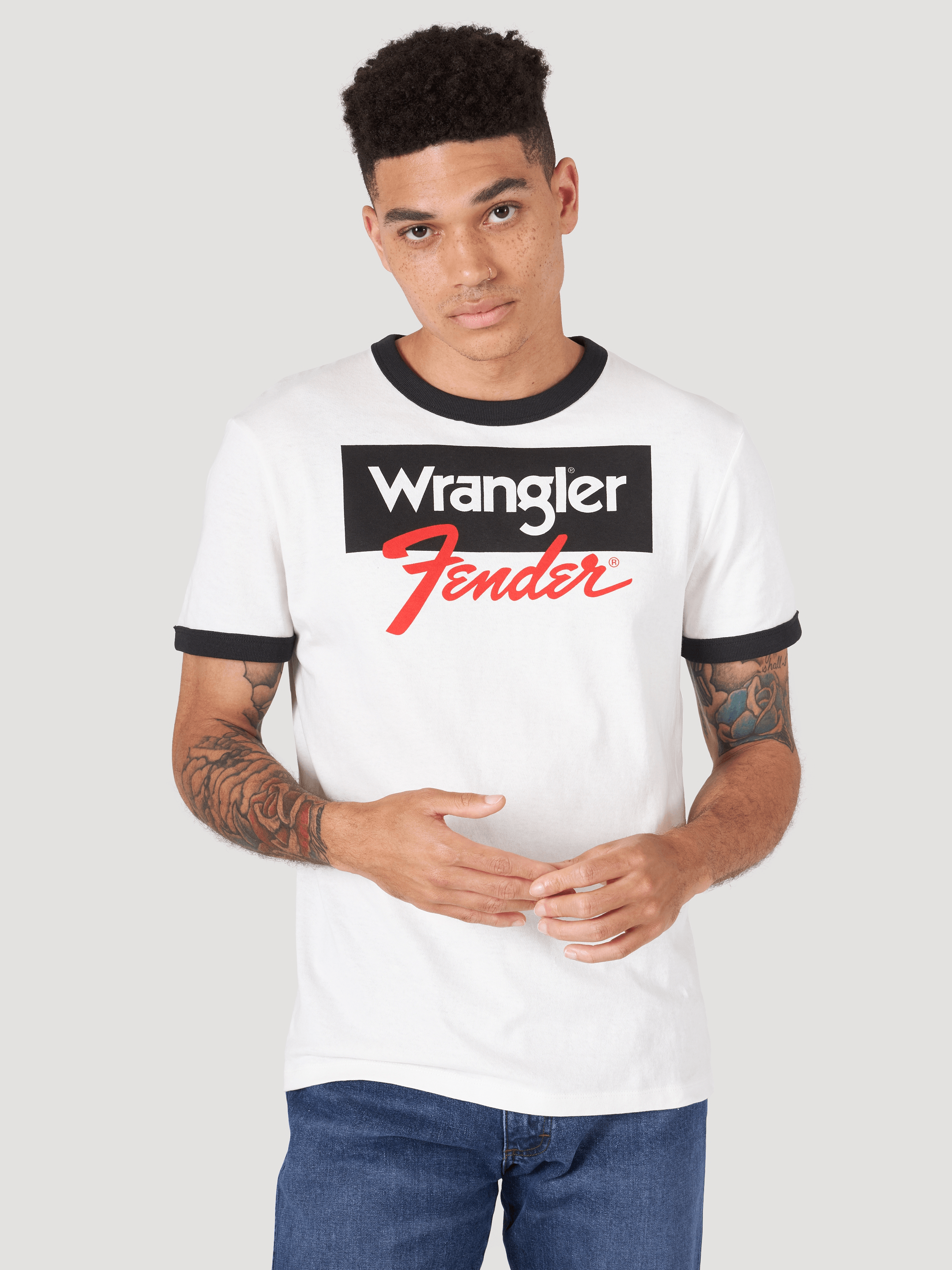 ◆Wrangler◆ Kabel Logo Ringer Tshirt White Kabel Logo Ringer T-shirt White - Wrangler Korea