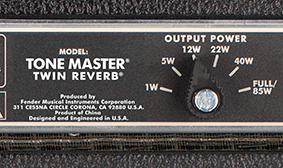 แอมป์กีต้าร์ไฟฟ้า FENDER TONE MASTER TWIN REVERB