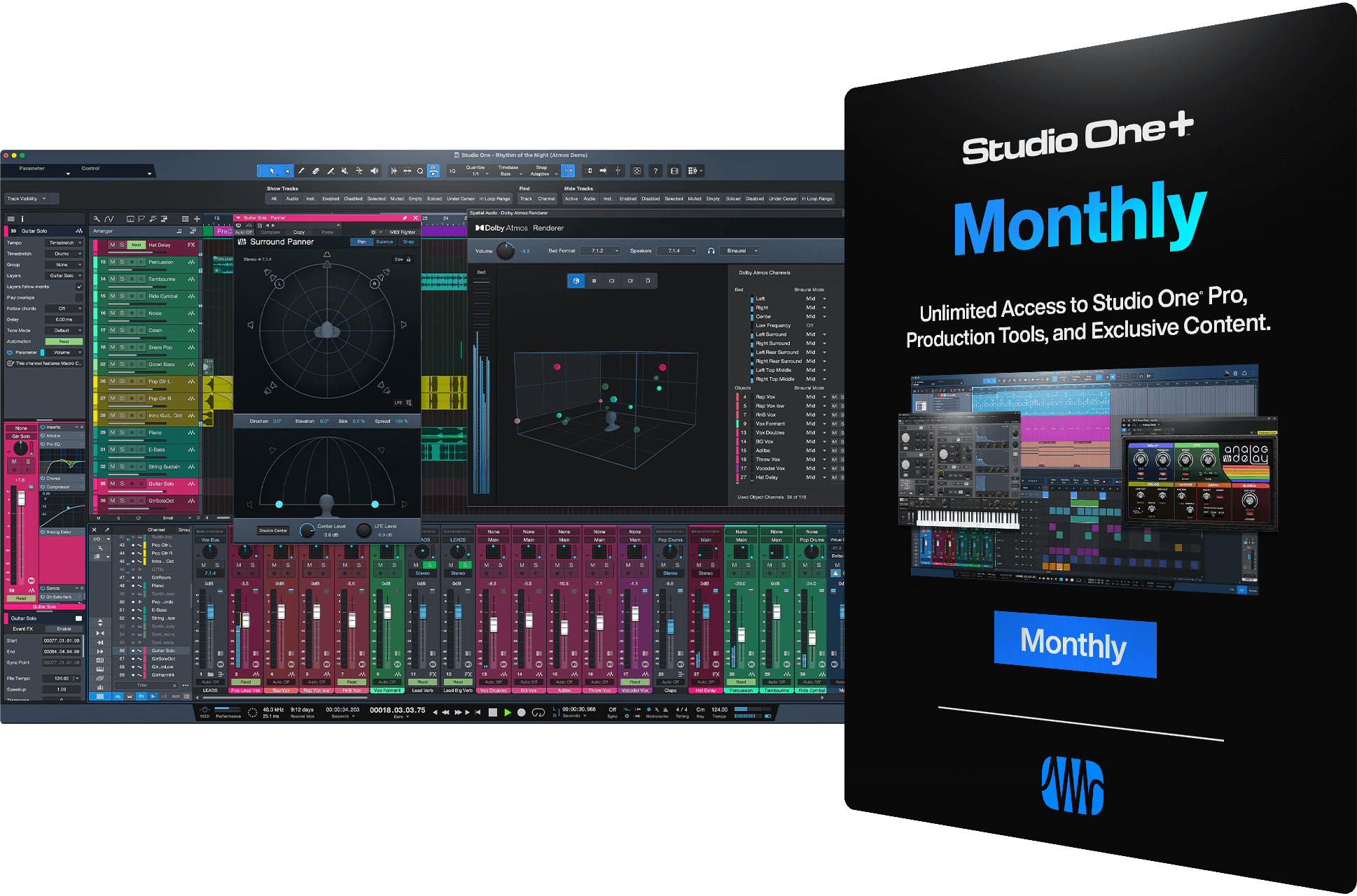 Studio One Compare Products PreSonus